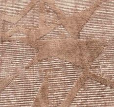 Sepia Wool Silk Handmade Rug